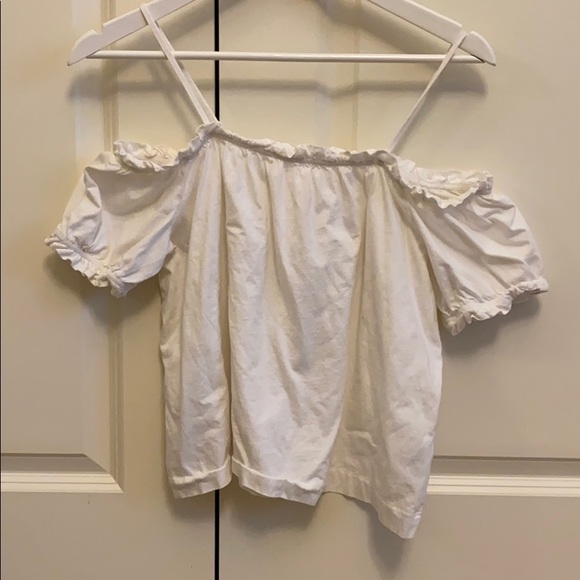 Off-the-shoulder top with ruffle - Picture 2 of 4